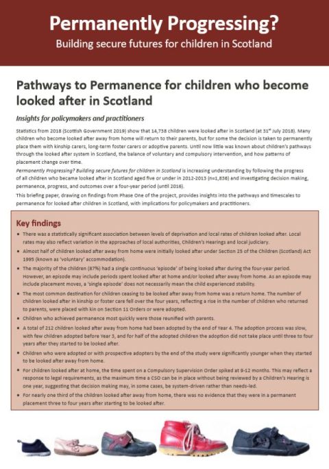 Policy Briefing: Pathways to Permanence